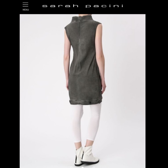 Sarah Pacini Short Jeans Denim Dress A3 T2 (M/L) - Picture 2 of 16